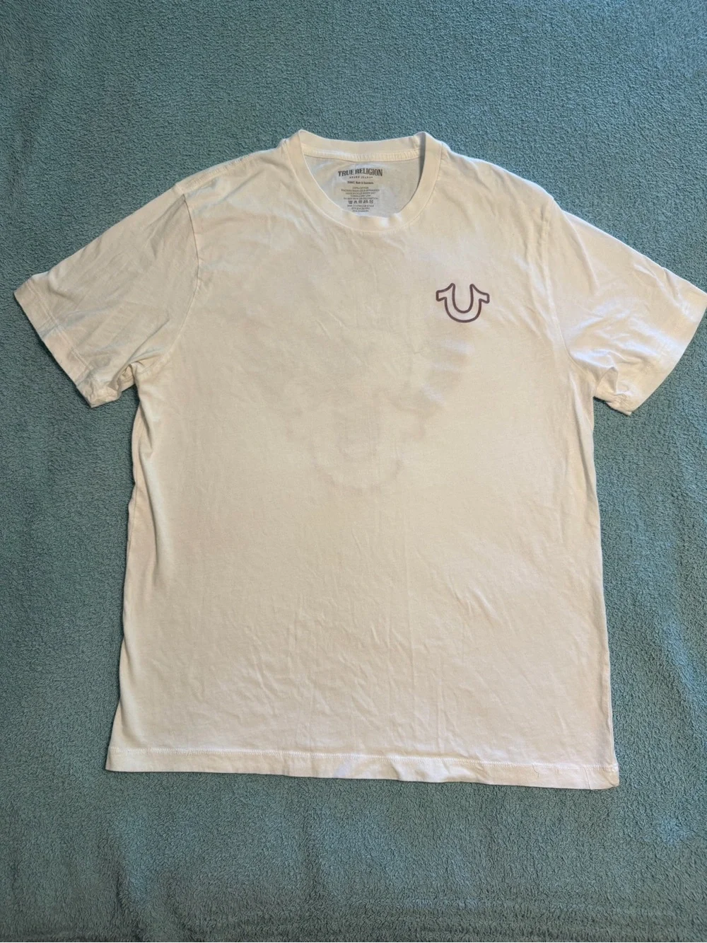 True Religion Short Sleeve T-Shirt Crew Neck Buddha Logo XL